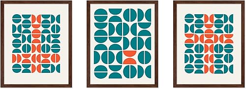 Miniatura 15 de Poster Master Juego de 3 pósteres Bauhaus - Imprimir geométrico - Arte de puntos de colores - Arte de formas geométricas - Regalo para hombres y