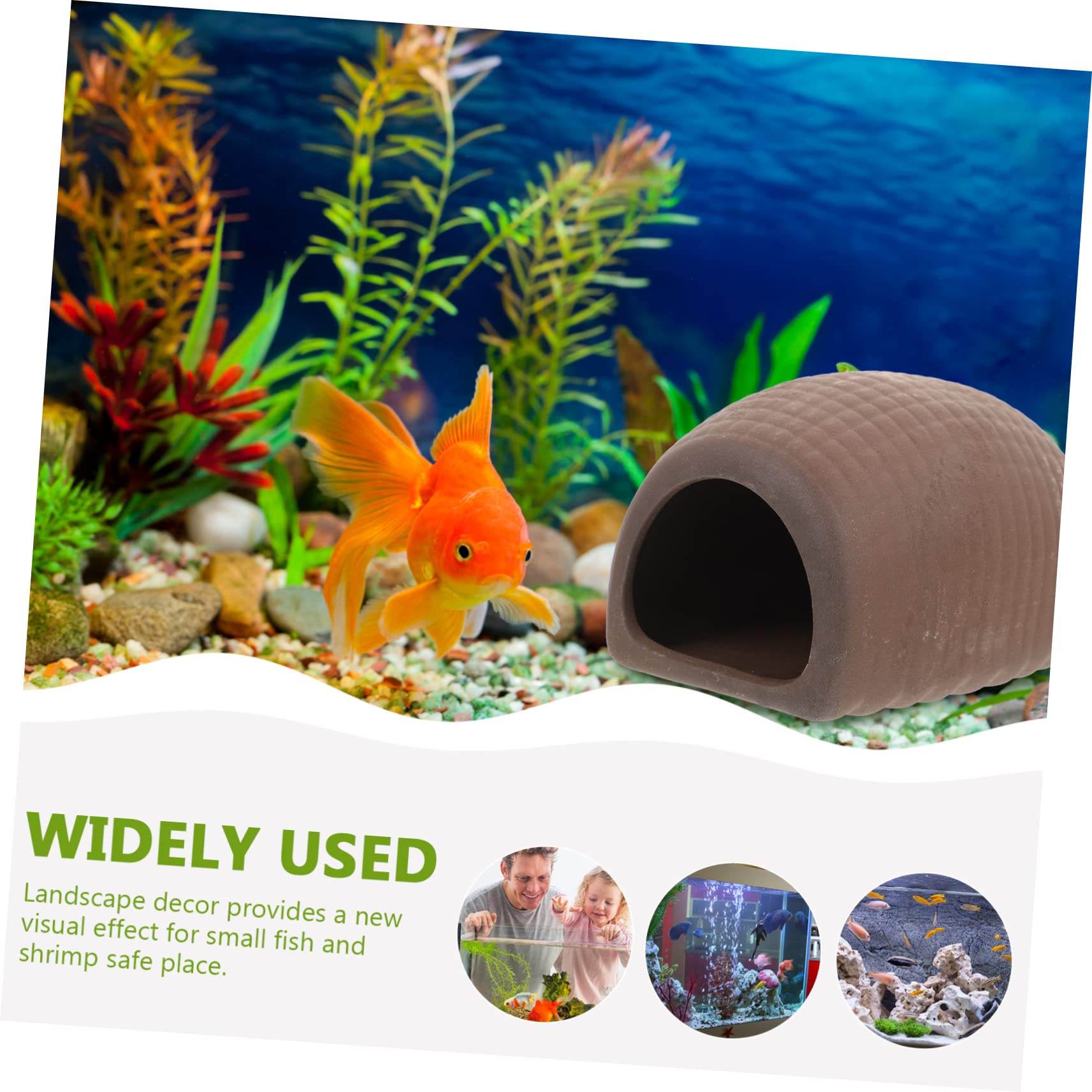 Sosoport 3 Sätze Aquarienfische Aus Keramik Fische Züchten Aquarium Versteck Aquariumzubehör Fischzucht Aquarium Zubehör Garnelenzuchthöhle Netz Panzerversteck Zarte Fischhöhle 2 Stück * 3
