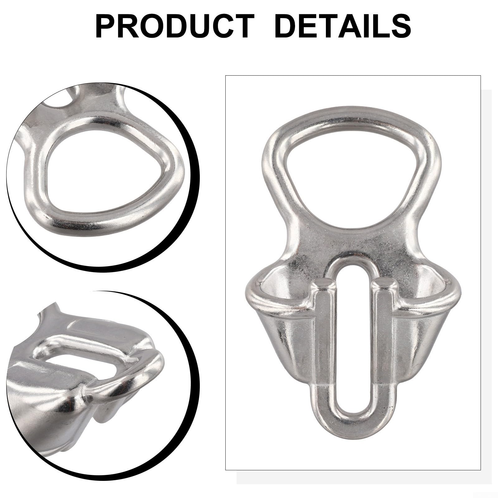 Catena di ancoraggio per barche in acciaio inossidabile 316 per corde da 6-8 mm e 10-12 mm, con anello di sicurezza per soluzioni di ormeggio marine affidabili (10-12 mm)