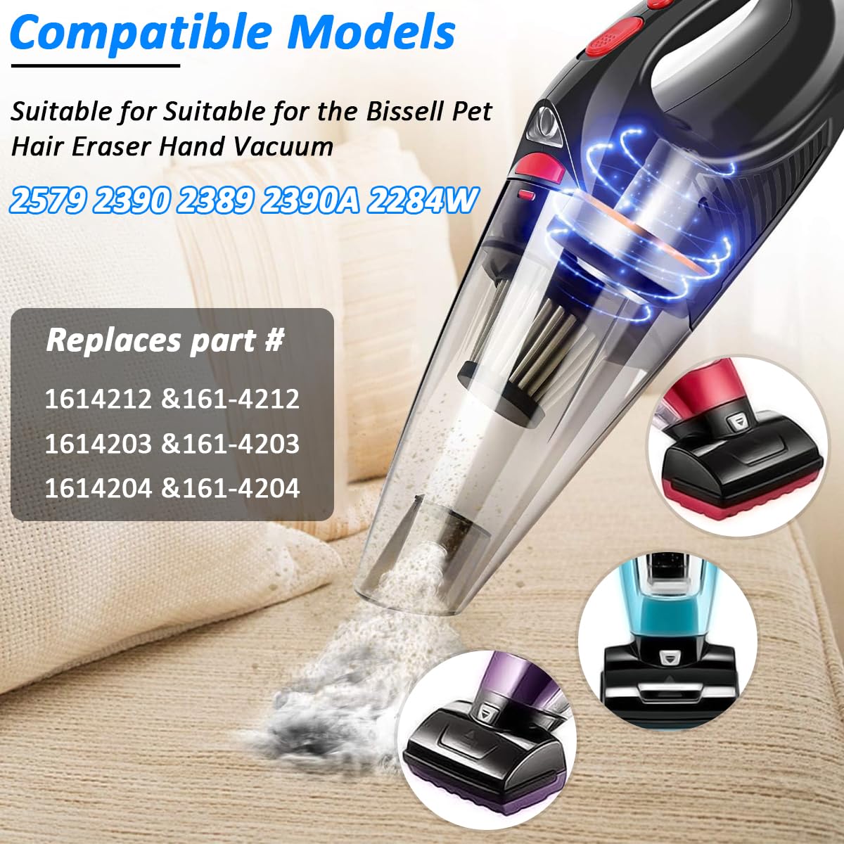 Bissell Pet Hair Eraser Lithiu Ion Cordless Hand Vacuu, Purple For - View #2