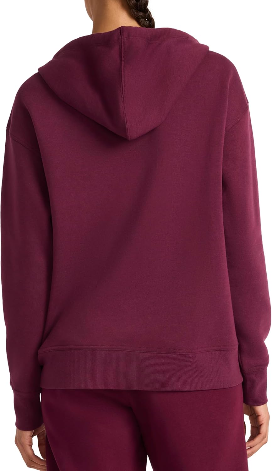 Reebok womens Rhinestone Full-zip Hoodie, Standard Fit, Midweight Cotton-poly Fabric - Image 2