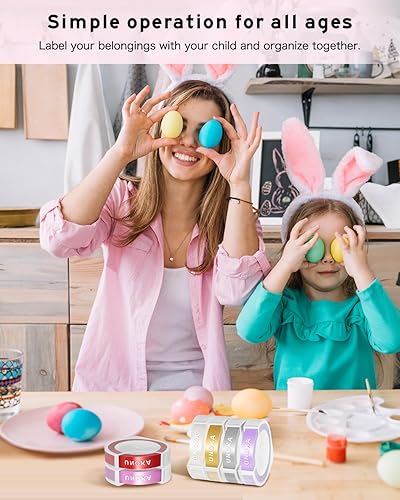 Miniatura 4 de UNOKA Recambios de cinta para etiquetar en relieve para DYMO Organizer Xpress Embossed 1540 1550 1570 12965, rosa claromorado