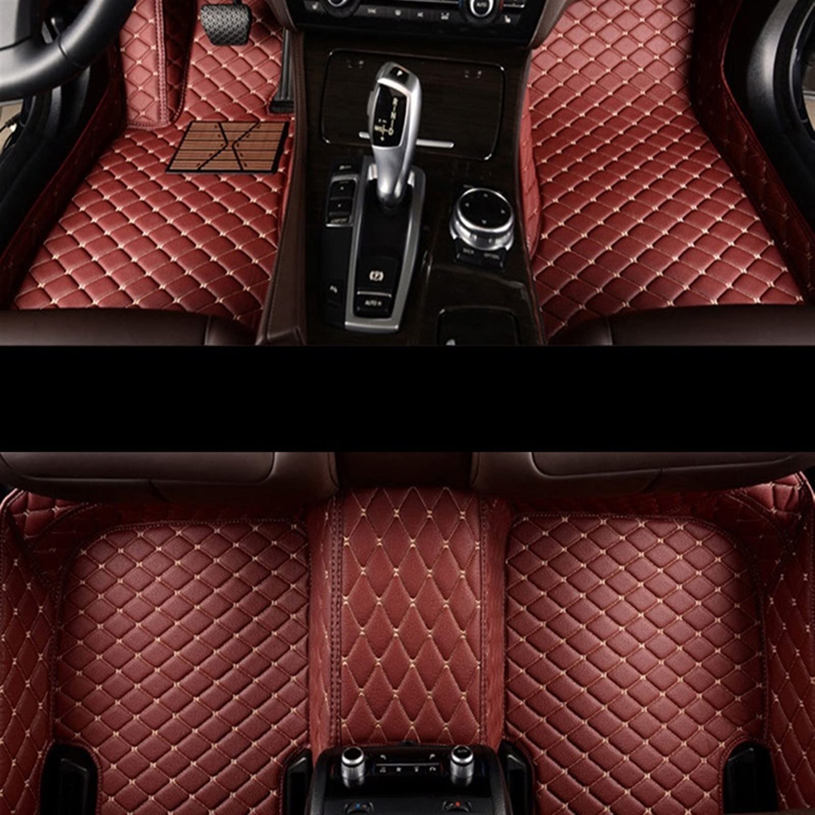 Tapis de sol personnalisés pour Mercedes Classe E S SL luxe moquette vin rouge
