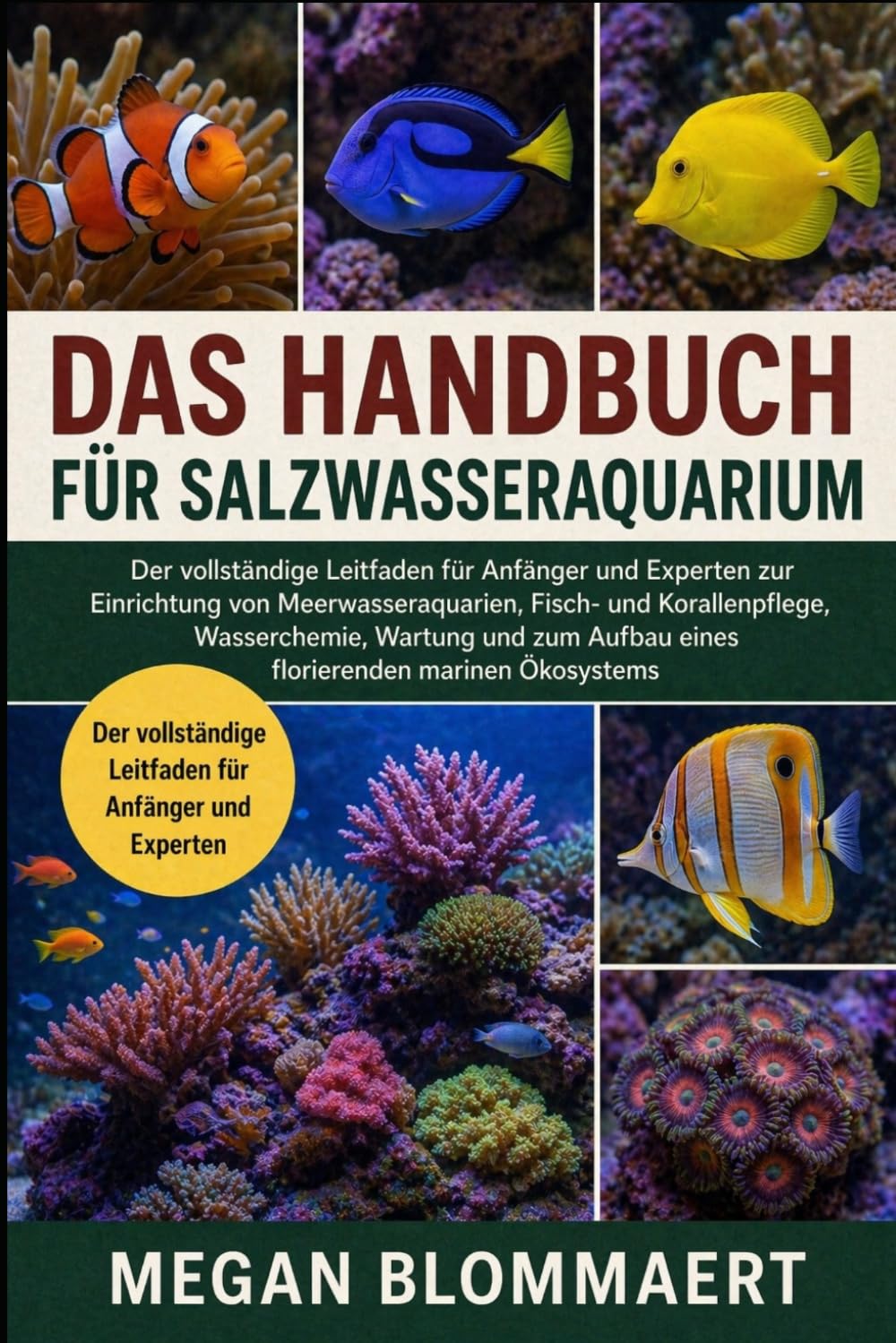 DAS HANDBUCH FÜR SALZWASSERAQUARIUM: Der vollständige Leitfaden für Anfänger und Experten zur Einrichtung von Meerwasseraquarien, Fisch- und ... marinen Ökosystems (German Edition)