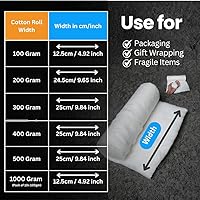 Vista 5 de Rollo de algodón puro absorbente de 2.205 libras, bola de algodón suave multiusos, uso para sala de primeros auxilios quirúrgicos, removedor