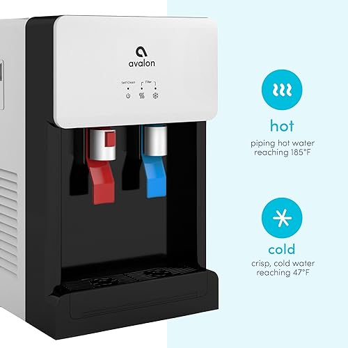 Miniatura 2 de Avalon B8WHT - Dispensador de enfriador sin botella para encimera filtros de agua de 2 etapas y kit de instalación incluidos certificado NSF color