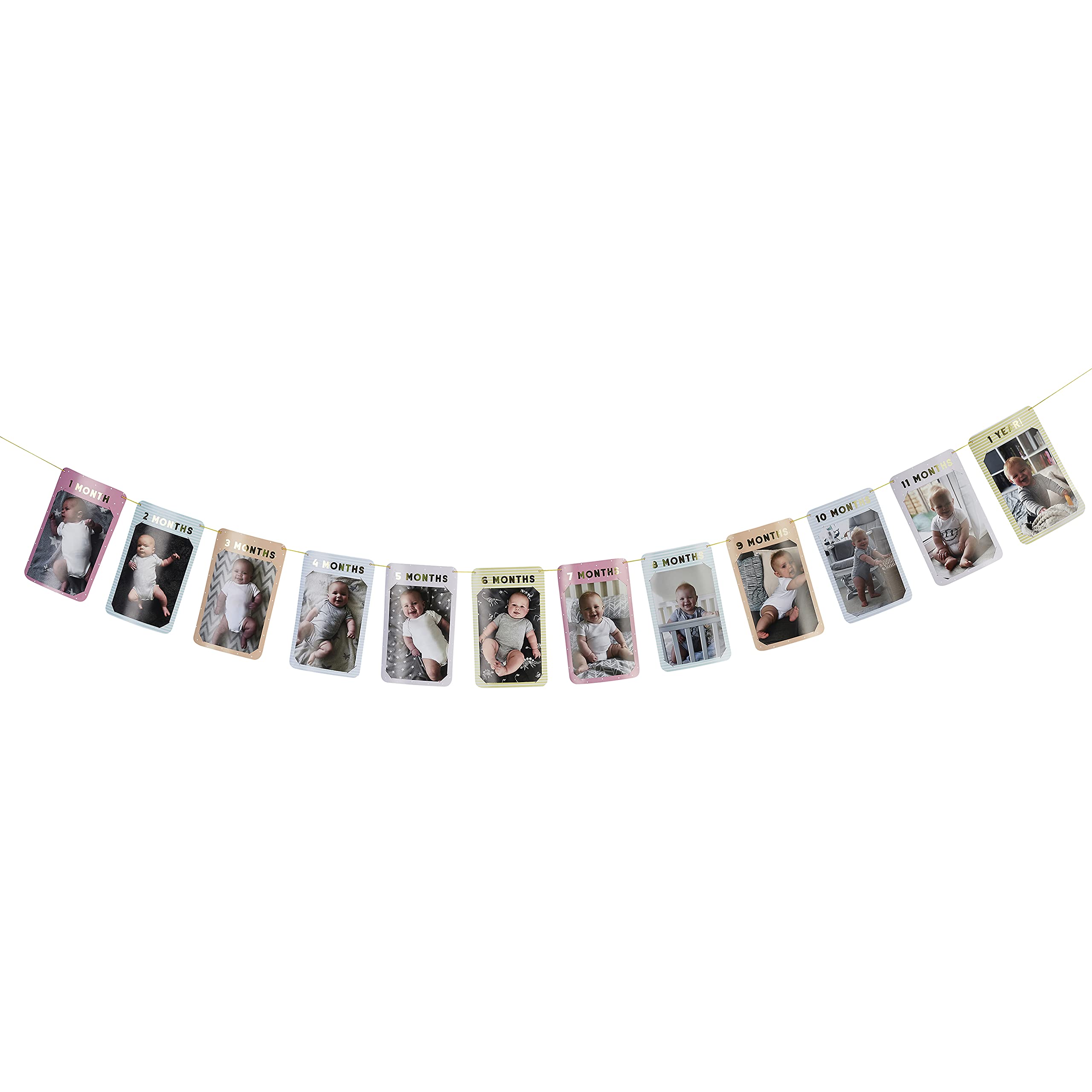 CLUB GREEN HBOT105 12 Month Milestone Photo Bunting-3m