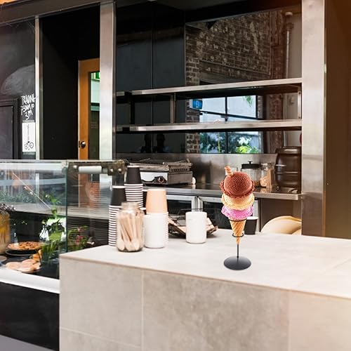 Miniatura 3 de BESPORTBLE Soporte de helado de hierro, soporte de exhibición de helado para cupcakes, soporte de exhibición de helado, soporte de exhibición de