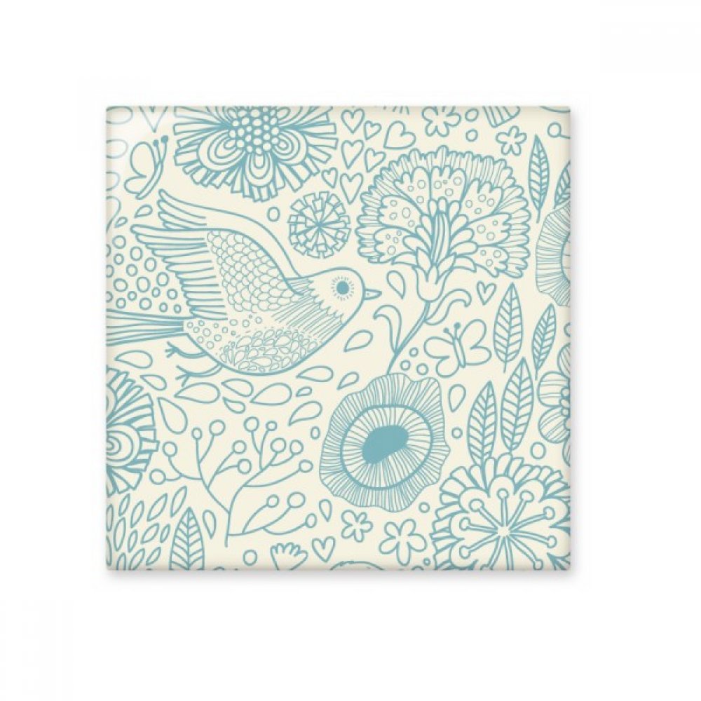 Carrelage céramique oiseau fleur pour illuminer votre crédence de cuisine