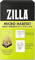 Vista 11 de Zilla Micro Hábitat Terrario, Arrbóreo, con Pestillo de Bloqueo, para Isópodos, Arañas, Insectos, Pequeño