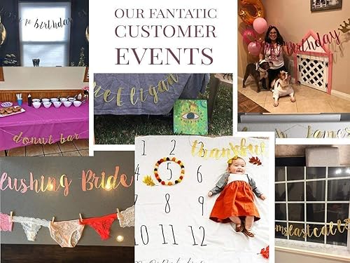 Miniatura 9 de Custom Party Glitter Banner, Custom Glitter Garland, Birthday, Wedding Banner, Wedding Garland, Personalized, golden