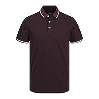 JACK & JONES Jjepaulos Polo Ss Noos Maglietta, Port Royale