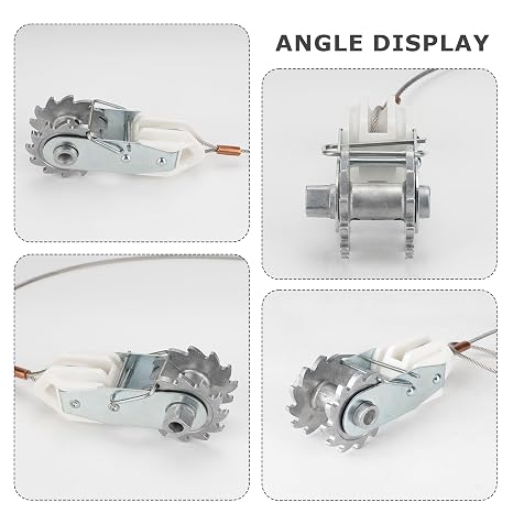 Electric Fence Wire Strainer, 5 PCS in-Line Wire Strainer & Termination Kit, Heavy Duty Wire Ratchet Electric Fence Tensioner with Integrated Insulator, Farm Fence