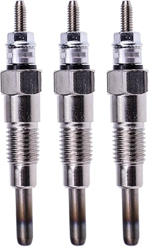 ZTUOAUMA 3 bujías incandescentes M87919 AT110814 6101-8321-00 para John Deere 6X4 4X2 330 332 430 455 655 755 855 F915 F925 F935 X495 X595 5 337 5