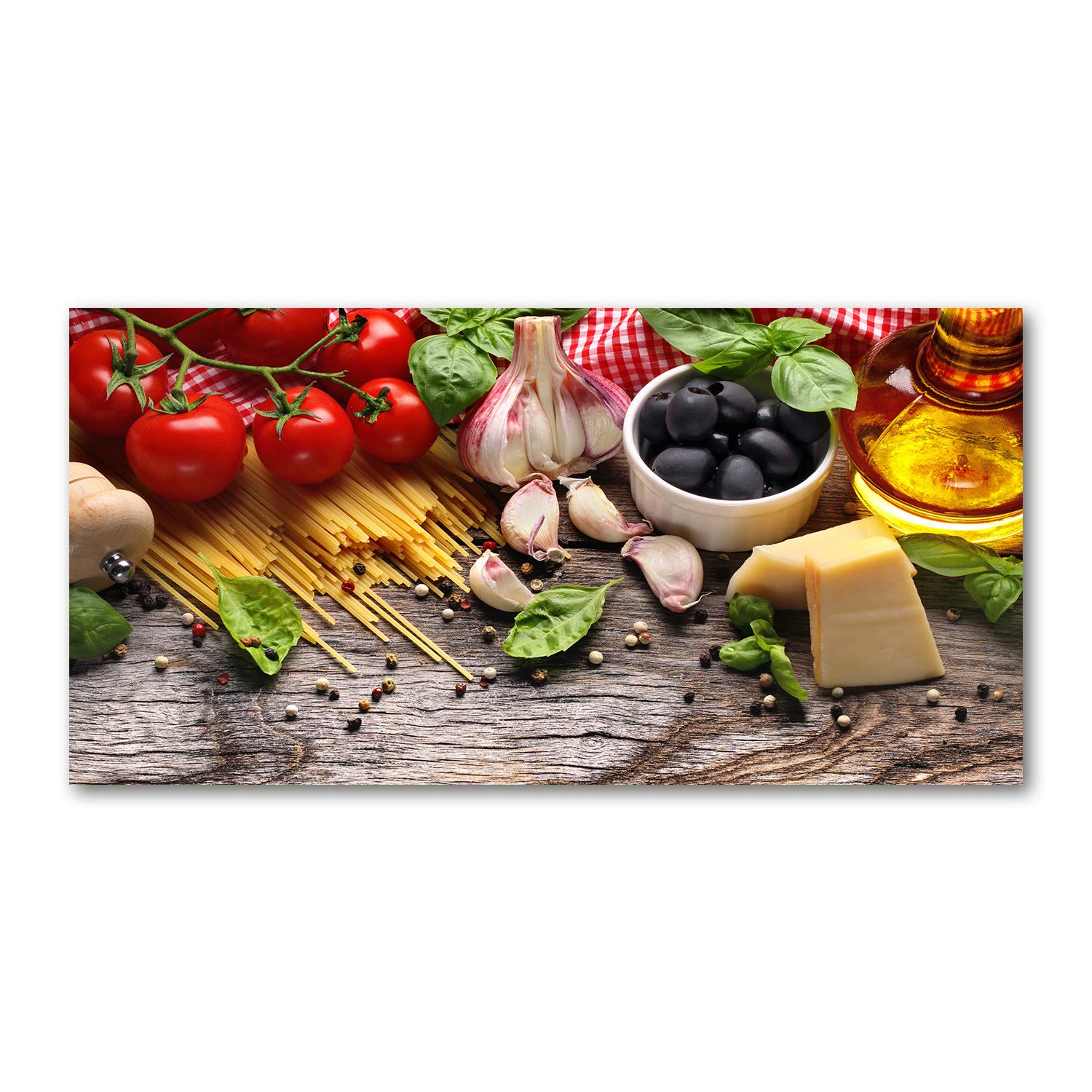 Image verre plastique Cocina Italiana Tulup 140x70 cm pour décoration murale