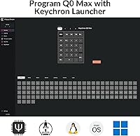 Vista 2 de Keychron Q0 Max - Bloc de números mecánico inalámbrico personalizado, 2.4 GHz/Bluetooth 5.1/bloc de números QMK con cable, RGB intercambiable