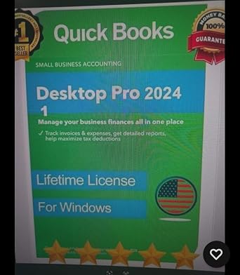 QB-DT Desktop Pro 2024 Lifetime | 3 User | Original DVD Amazon Prime Delivery No subcription | 100% Money Back Guarantee| DVD Reader Not Included