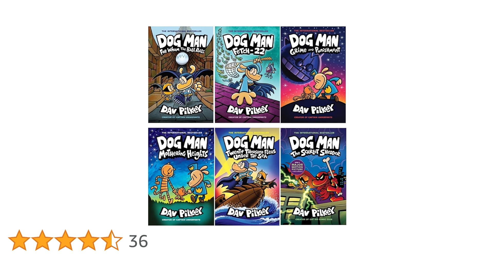 Dog Manシリーズ全12巻セット Dogman 6 Books Collection Set (Book #7- Book #12): Dav