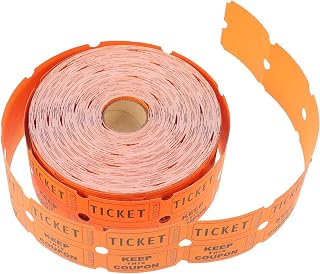 1roll Raffle Tickets Roll Red Lottery Ticket for Events Games and Celebrations Easy to Use Elegant Design for Fundraising and Raffles