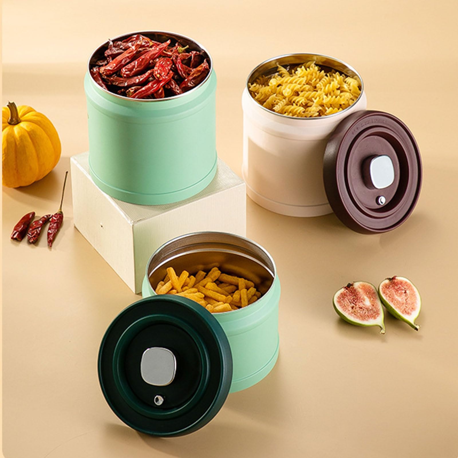 Contenitore ermetico per caffè in acciaio inox 304, contenitore ermetico, barattolo sottovuoto per alimenti e cucina