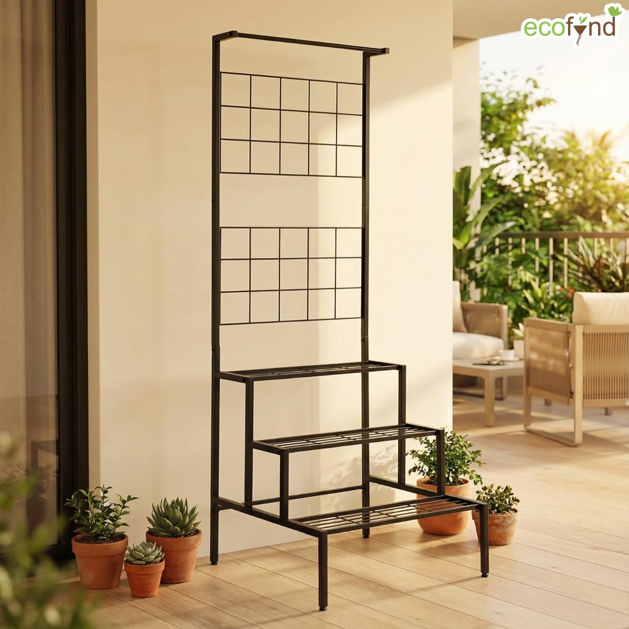 Bloom Plant Stand - Outdoor & Indoor Metal Stand -7