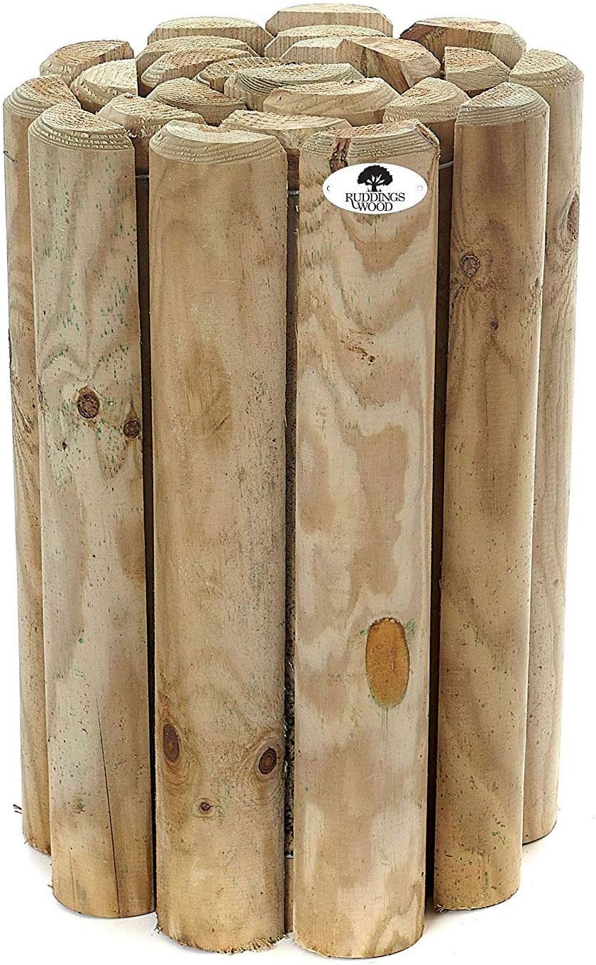 RUDDINGS WOOD 15" Log Roll Border Edging