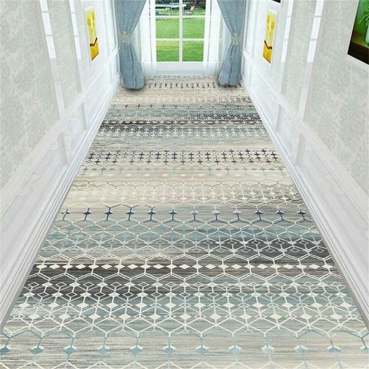 Tapis de terrasse extérieur chic aux lignes géométriques 200x300