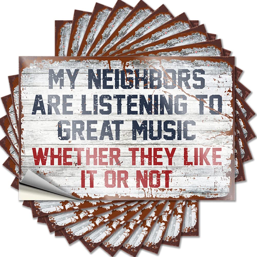 My Neighbors are Listening to Great Music Crazy Girly Bathroom Decor - Bumper Bumper Removable Vinyl Decal(8X12CM)