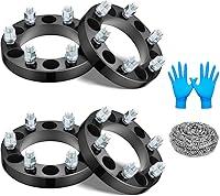 BDFHYK 1 Inch 6x139.7 Wheel Spacers for Chevy Silverado 1999-2022, Tahoe Suburban, GMC Sierra Yukon - 6 Lug M14x1.5 108mm Bore, Set of 4 No Lip