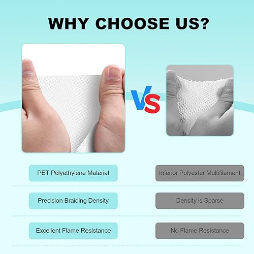 Miniatura 2 de AGPTEK Funda de cable, telar de alambre automotriz, resistente al calor, cubierta de protección de cable de tubo de manga dividida trenzada para