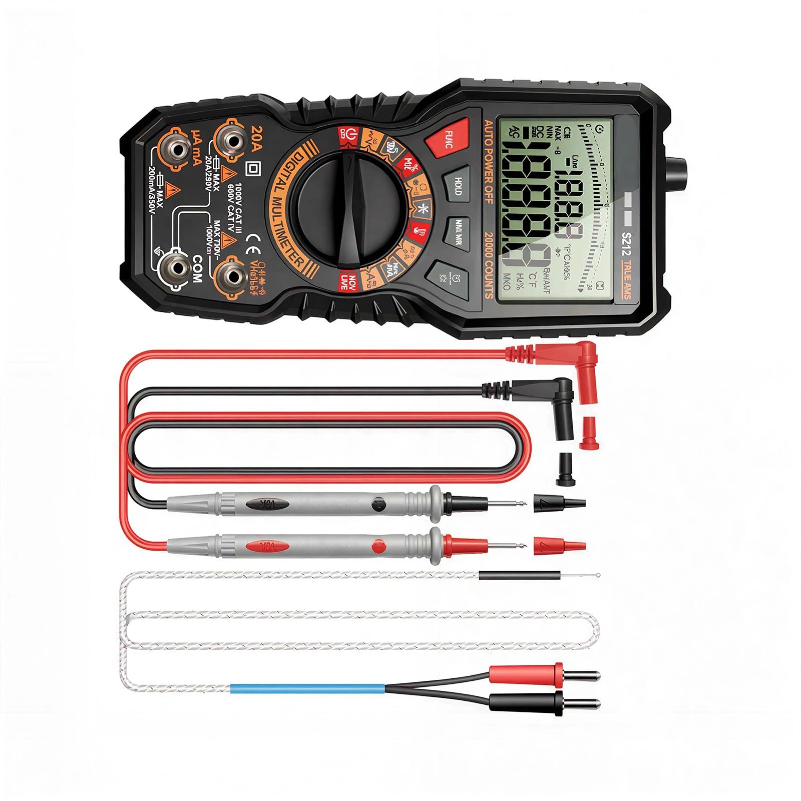 Kalttoy Sz12 Electrical Tester Featuring Ncv Detection Data Hold Function Efficient Measurements Any Location Smart Multimeter