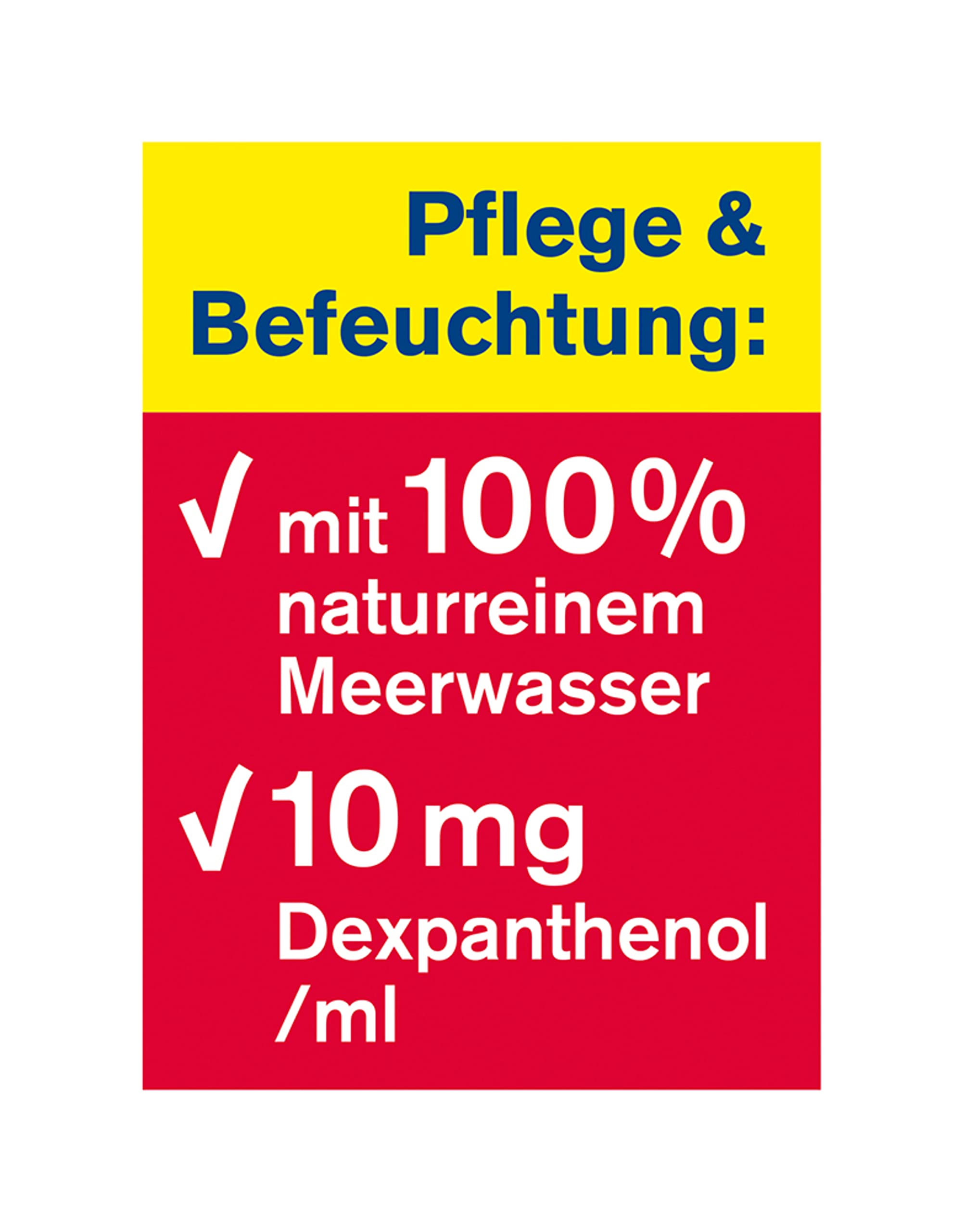 tetesept Meerwasser Nasen Spray Care – Pflegendes & abschwellendes Nasenspray für natürlichen Schutz & Regeneration – Nasenpflegespray bei Erkältung – 5 x 20 ml