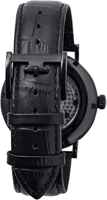 Thomas Earnshaw Beaufort Men's Watch Automatic Open-Heart Movement, 43mm Stainless Steel Case, Leather Strap, Water Resistant 50m, ES-8059