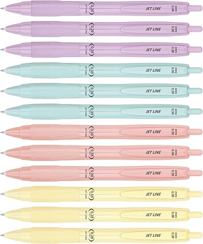 JVPEN - Bolígrafos de oficina, escritura suave consistente, 3 en 1, multicolor, estudio, lugar de trabajo, retráctiles, bolígrafos de palo,