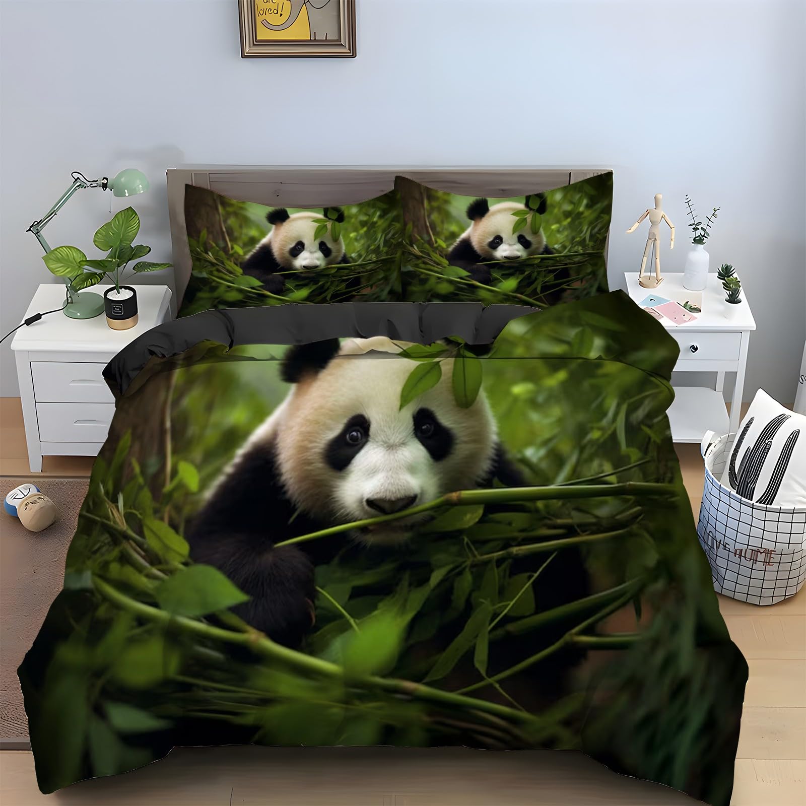 Parure de lit 2 personnes panda à offrir pour décorer une chambre de couple