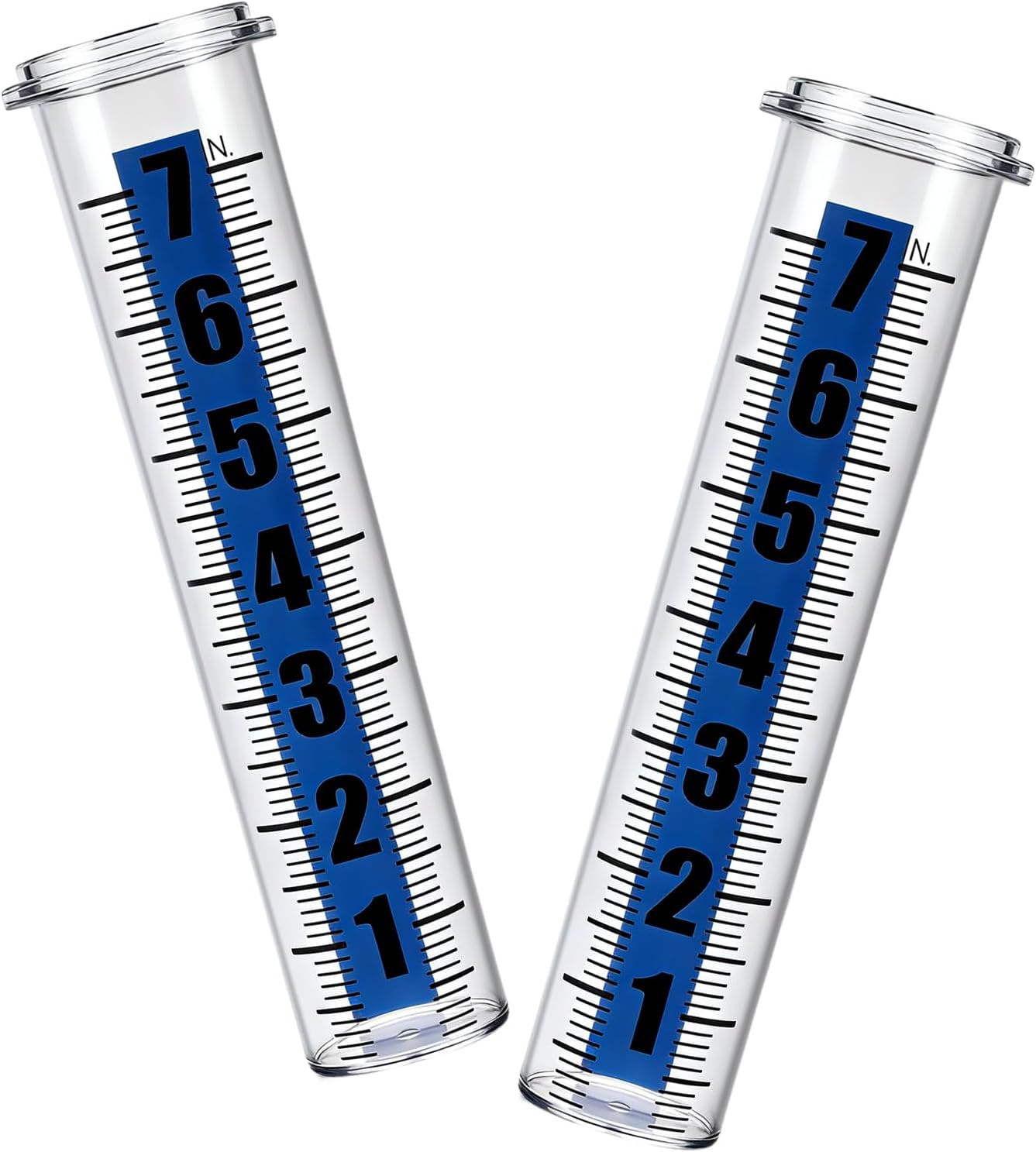 2Pcs 7" Large Rain Gauge Replacement Tube, Rain Gauge Outdoor