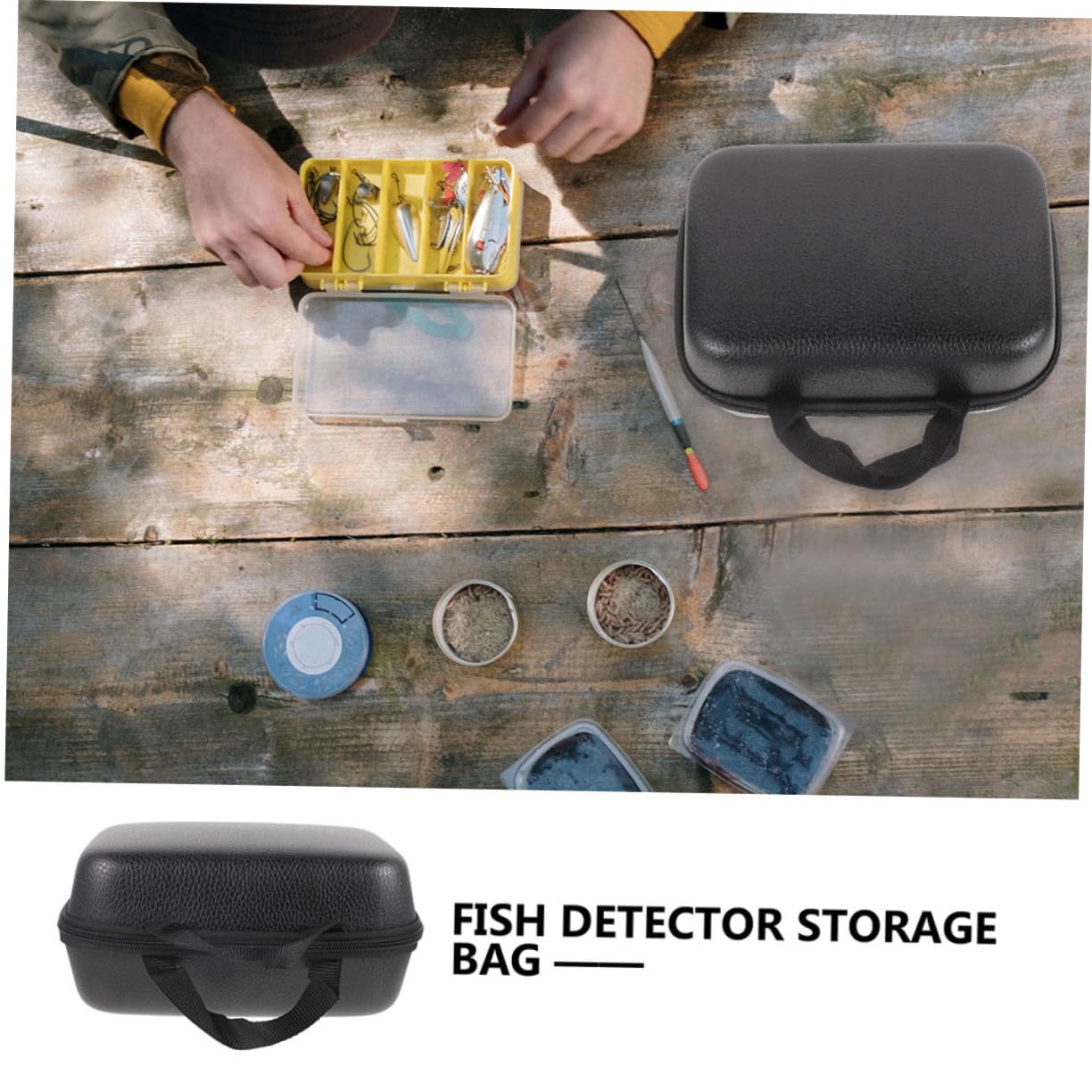 HEMOTON Custodia per Rotolo da EVA Nero 2 Unitá Resistente ai Graffi per Rotoli Baitcaster e Canne da Pesca