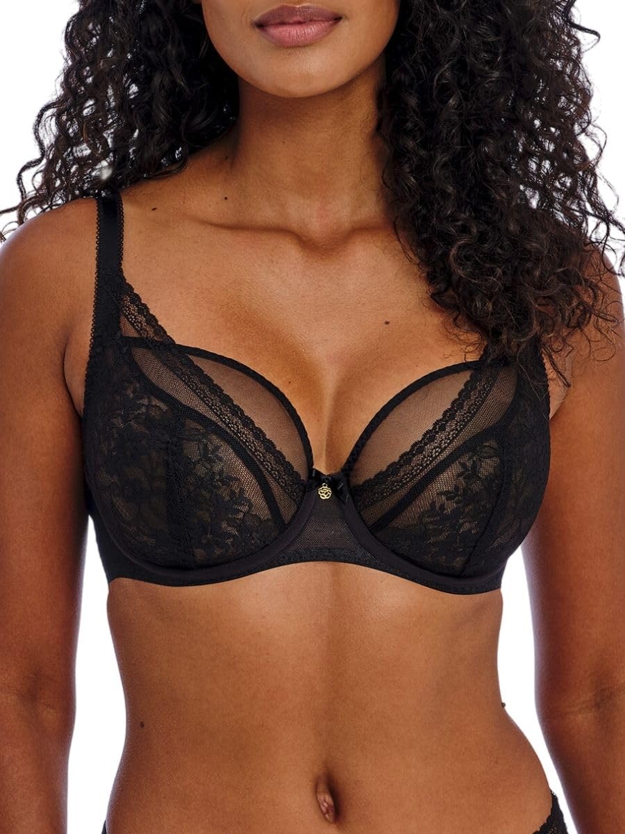 Freya Sydnie High Apex Plunge Bra - Black - 38F