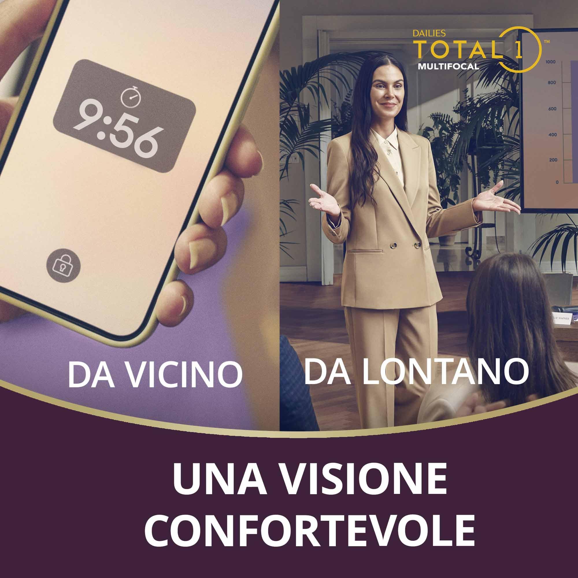 Dailies Total 1 Multifocal lenti a contatto giornaliere | 30 lenti | BC 8.5 mm | DIA 14.1 mm | ADD MED | -04.00 diottrie