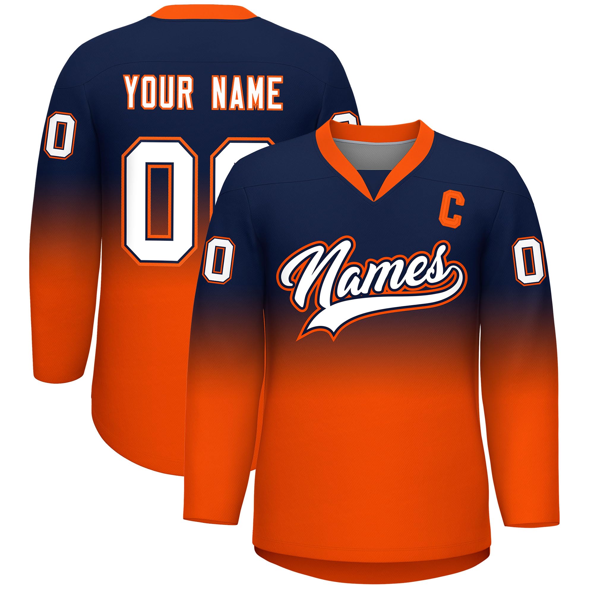 KXK Personalized V-Neck Hockey Jerseys for Men Youth,Custom Hockey Uniform Stitched or Printed Name Number Logo