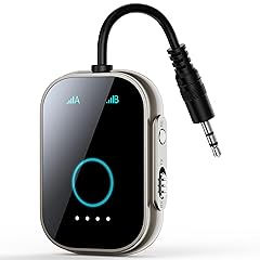 Bluetooth Transmitter Receiver for TV, 2-in-1 Bluetooth 5.3 Adapter for Airplane, Gym Equipment, Cars, for up to Two Wireless Headphones, Cell Phones.
