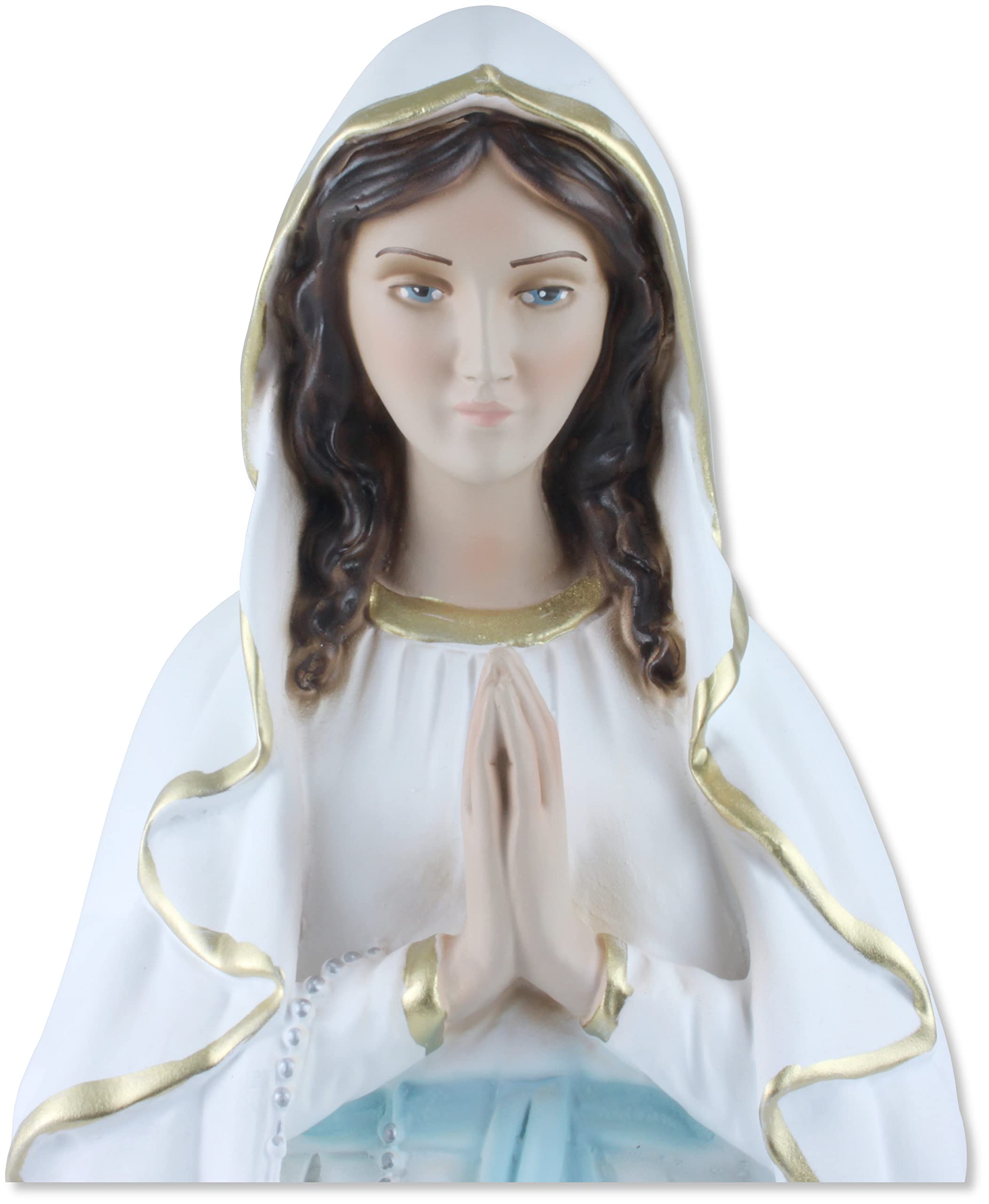 Proposte Religiose Statua della Madonna di Lourdes in Resina Dipinta a Mano - Cm 50 MADE IN ITALY