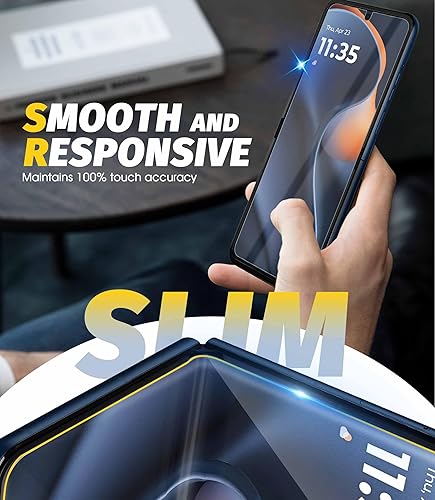 Miniatura 3 de Orzero Paquete de 3 protectores de pantalla compatibles con Motorola Razr 2023, Razr+  Razr Plus 2023 TPU (no vidrio), protector de pantalla de alta