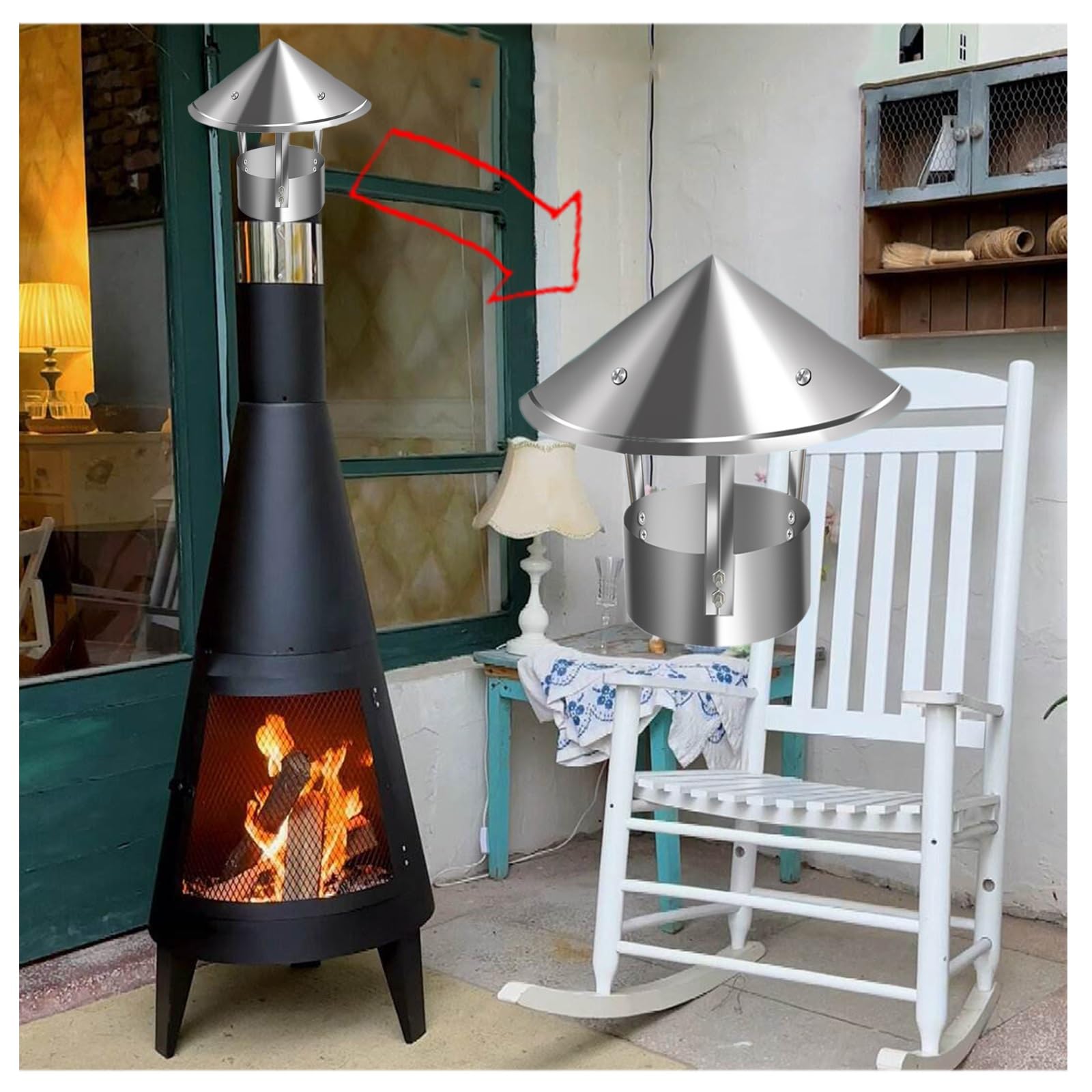sombrerete de Chimenea, Turbine ventilación,Tubo de Estufa sombrerete de Chimenea para ventilación,Superior sombrerete de Chimenea, sombrerete de Chimenea,Chimenea sombreretes de