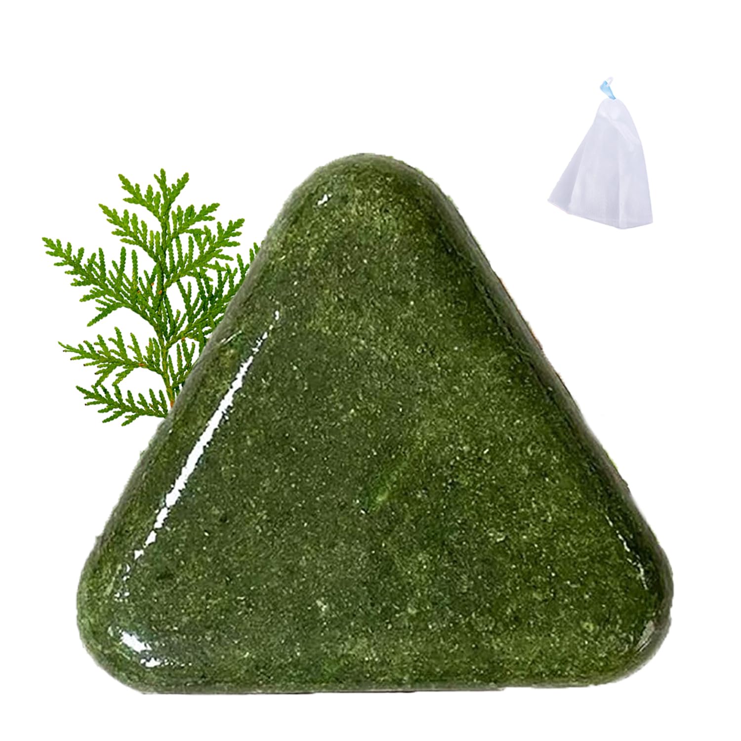 Rosemary Solid Shampoo Bar, Hair Soap Nature Triangle Shampoo Bar, Strengthening Gentle Herbal Hair Care, Hydrating & Scalp-Friendly, Conditioner Bars for All Hair Types (1pc)