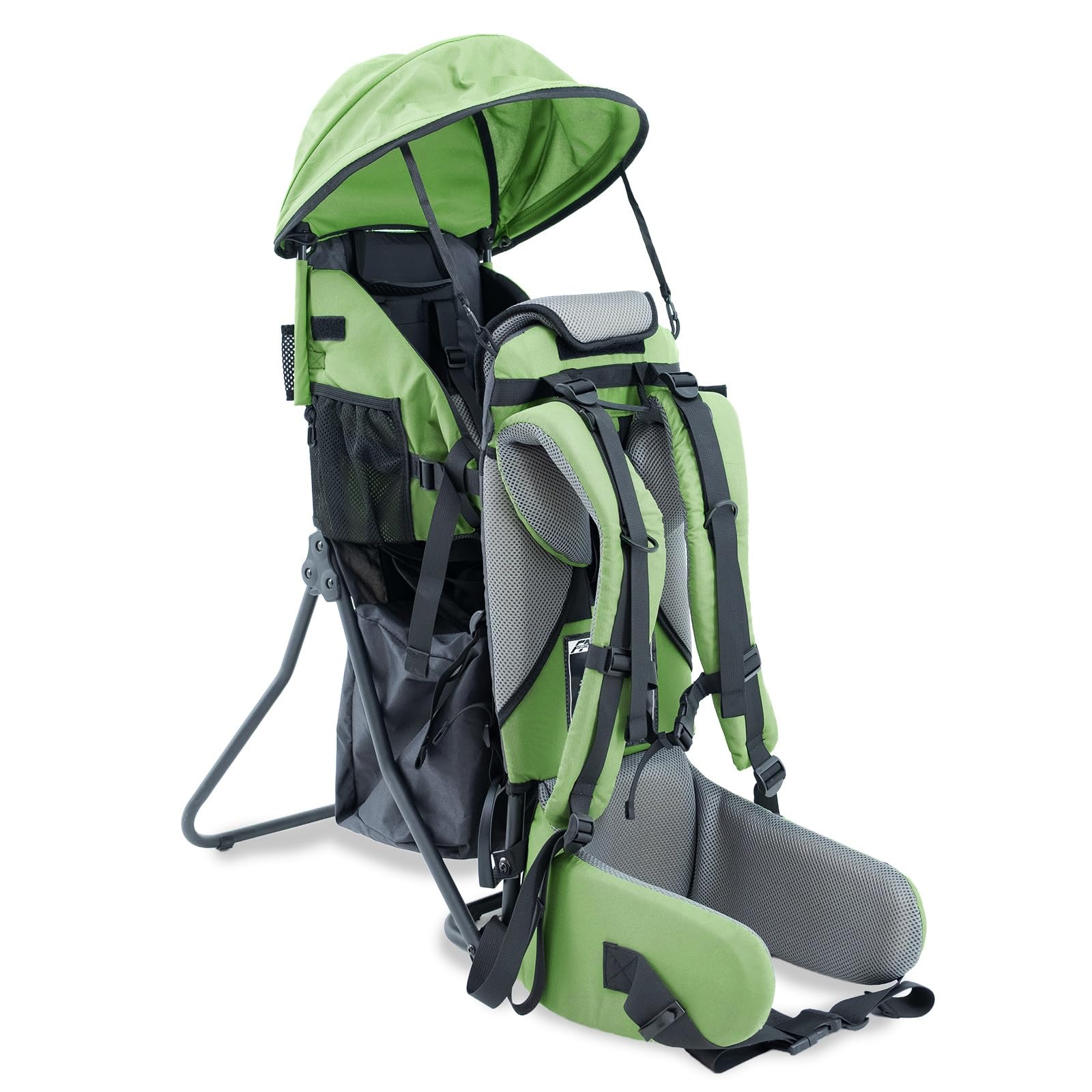 Lil' Boss Sac à Dos Porte-Bébé Randonnée Ergonomique, FASports Porte-Enfant 20–25 kg avec Capote Pluie et Soleil, 50 x 38 x 90 cm
