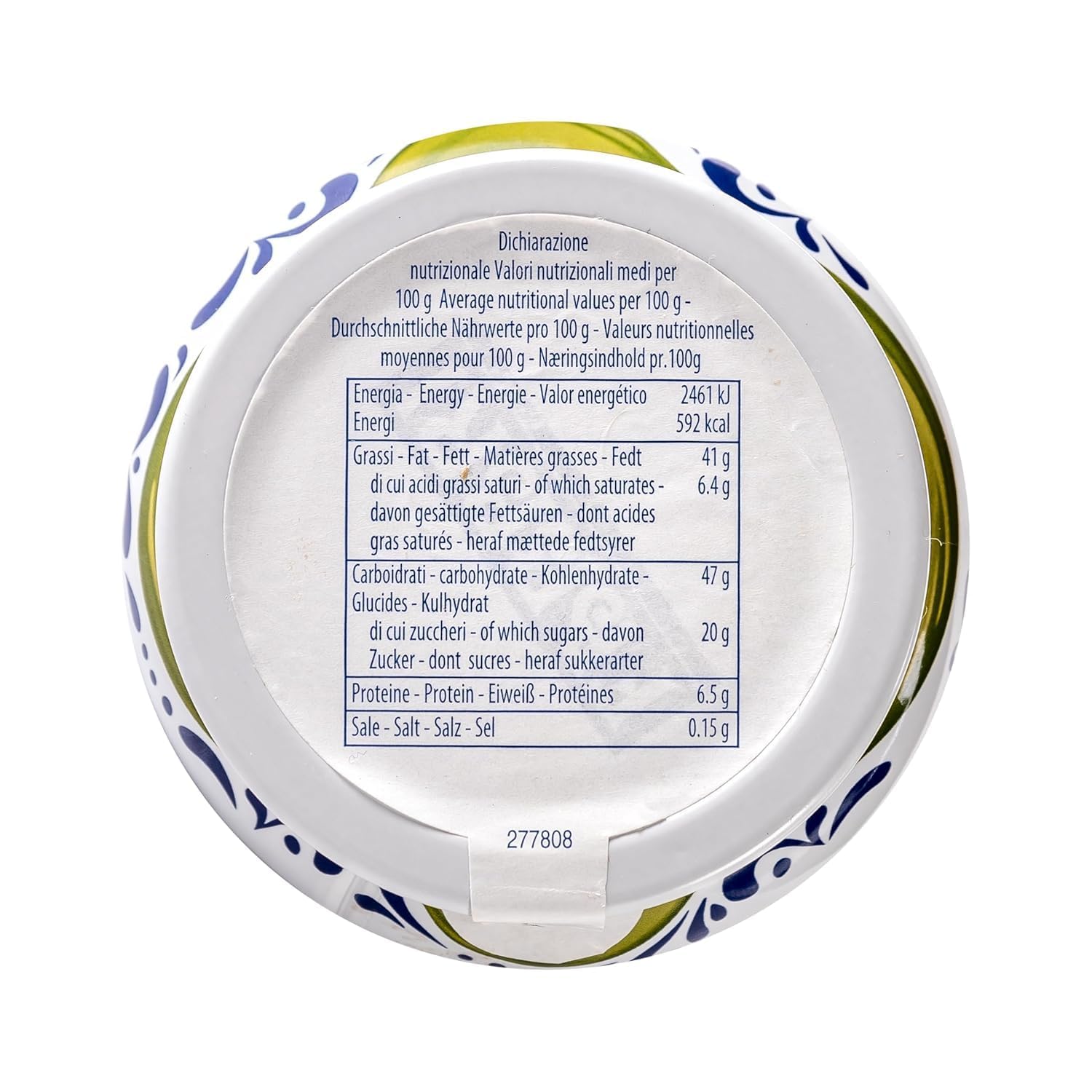 Fabbri Crema al Pistacchio, Crema Spalmabile, Confezione da 6 Barattoli, 200 g, + portachiavi italy shop service