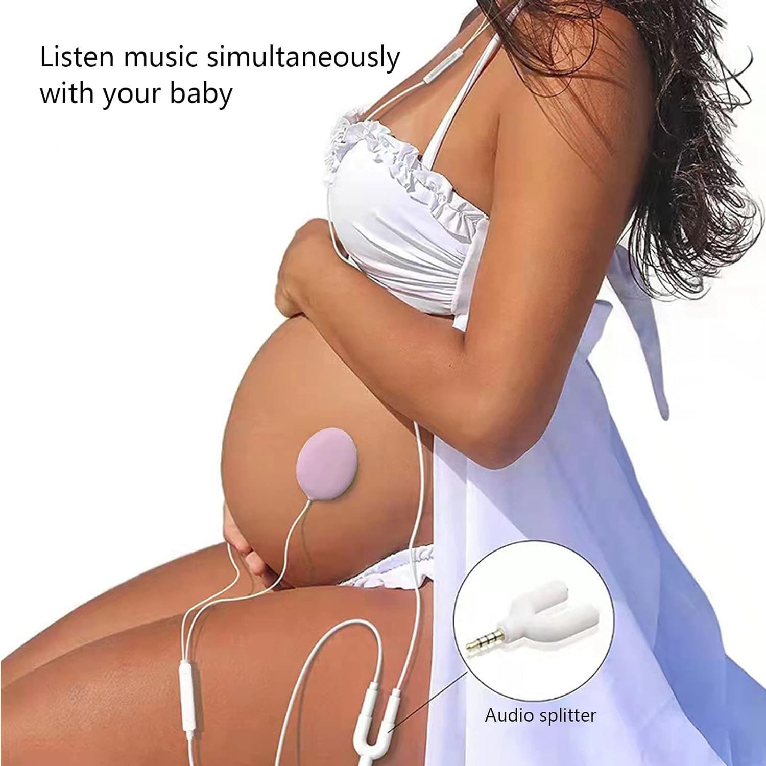 Cuffie per Gravidanza, Cuffie Musicali per la Pancia del Bambino in Gravidanza, per Riprodurre Musica al Bambino all'interno del Grembo Materno, Regalo per Gravidanza