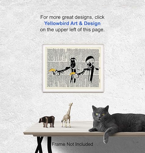 Miniatura 5 de Banksy Graffiti, póster de pulp Fiction Banana Gun  Mural de calle de 8 x 10, arte de diccionario, decoración de pared urbana  Regalo fresco y