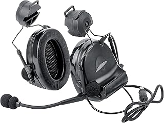Tactical Headset with ARC Rail Adapter Wargame Airsoft Headset with mic Noise Reduction & Sound Pickup Ear Protection Headphone for Helmet Comta II - GLECTICAL